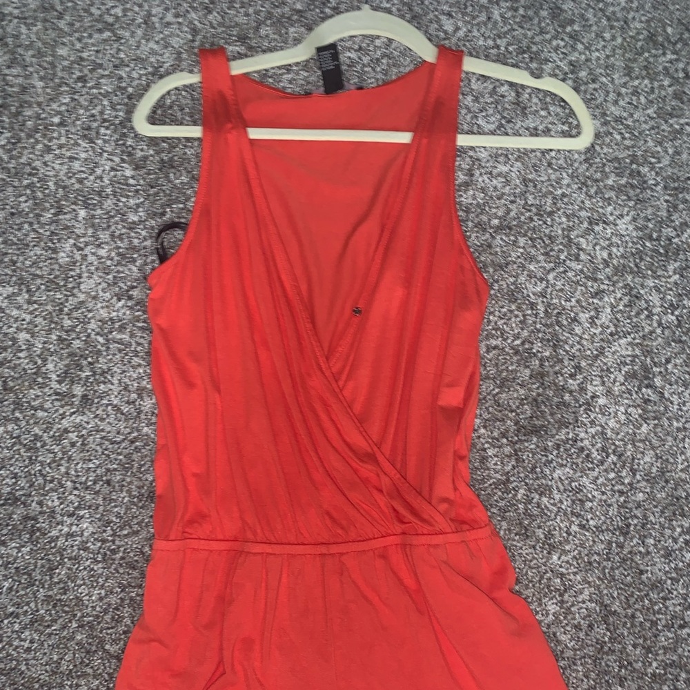 Never worn Coral wrap romper!!! 🦀🦀